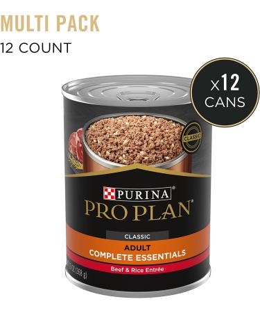 Purina Pro Plan Adult Wet Dog Food - High Protein Beef & Rice Formula - Buy Online on GoSupps.com