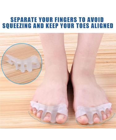 Rechargeable Face Cleansing Brush + Bunion Guard & Corrector Set for Pressure Relief - Gel Toe Splitter & Protector for Bent Toes - Amazing Beauty - Buy Online on GoSupps.com