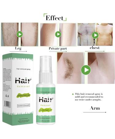  G n rique Hair Removal Spray - Hair Removal Spray for Women's Body Hair Moisturizing Hair Removal Spray for Arms Chest Back Legs Underarms and Private Areas - Buy Online on GoSupps.com