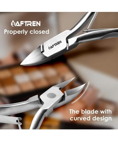 Professional Cuticle Nippers Precision Manicure Nail Clippers Stainless Steel Scissors Thick and Ingrown Nails Hospital Grade Podiatry Tool - Buy Online on GoSupps.com