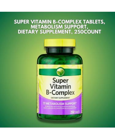 KP+ Super Vitamin B-Complex | Energy Support | 250 Tablets | Non-GMO | Gluten Free | Pack of 1 - Buy Online on GoSupps.com