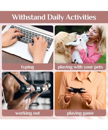 Zebra Stripes Leopard Print Press-On Nails - Short Square 24 Pcs Reusable Acrylic Fake Nails for Women - Perfect Gift - Buy Online on GoSupps.com