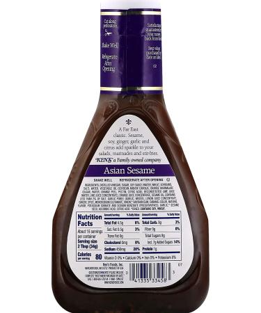 Ken's Steak House Asian Sesame Ginger & Soy Dressing 16 OZ - Pack of 6 - Buy Online on GoSupps.com