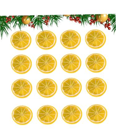 Cabilock 50pcs Orange Realistic Limes Slice Candy Decorations Wedding Decoration Inflatable Toy Fragrance Oil Lamp Candy Resin Charms Diy Ornaments Supplies Coffee Decor Lemon Slices Fruit Yellow 5X0.9cm - Buy Online on GoSupps.com