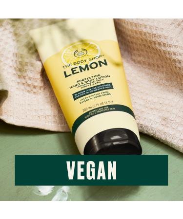 The Body Shop Lemon Protecting Hand & Body Lotion - Intensely Hydrating Moisturizer 6.75 oz - Buy Online on GoSupps.com