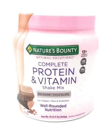 Nature's Bounty Optimal Solutions Protein & Vitamin Shake Chocolate