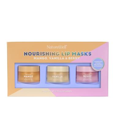 NATURE WELL Hydrating Lip Masks Variety Pack Includes Mango Vanilla & Berry Scents High-Shine Non-Greasy Conditioning & Softening 0.70 Ounce (Pack of 3) - Buy Online on GoSupps.com