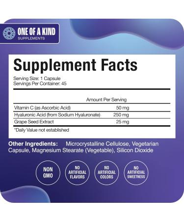 VYTALIFE Hyaluronic Acid Joint Support Supplement - 45 Capsules 250mg | Skin Vitamins | Joint Supplements - Buy Online on GoSupps.com