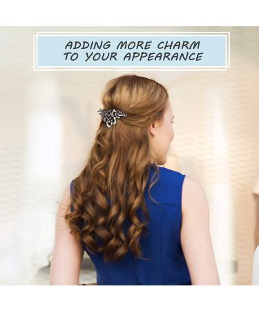 6-Piece Silver Celtic Hair Slide Set - Vintage Metal Hair Barrettes for Women and Girls - Buy Online on GoSupps.com