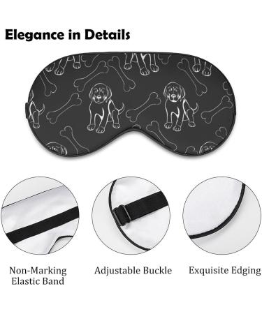 Dogs with Bones Sleep Mask - Adjustable Blindfold for Sleeping, Travel, and Napping - Men and Women - Buy Online on GoSupps.com