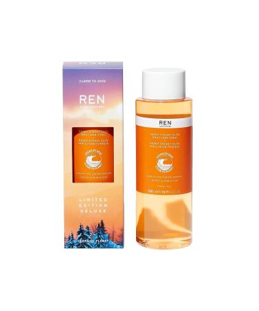 REN Clean Skincare Limited Edition Deluxe AHA Tonic - Pore Reducing Toner - Vegan & Cruelty Free - 16.9 Fl Oz - Buy Online on GoSupps.com