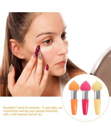 POPETPOP 3pc Sponge Stick Makeup Concealer Sponge Makeup Lollipop Sponge on Stick Makeup Foundation Sponge with Handle Travel Makeup Brush Eye Shadow Brush Major - Buy Online on GoSupps.com