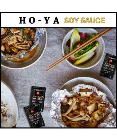 HO-YA Premium Korean Soy Sauce Packets 100pcs x 6mL Naturally Brewed for Authentic Flavors (100) - Buy Online on GoSupps.com