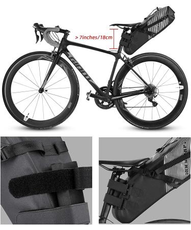 ROCKBROS 100% Waterproof Bicycle Saddle Bag - IPX7 10L Rear Wheel & Seat Bag | Perfect for Cycling Adventures - Buy Online on GoSupps.com
