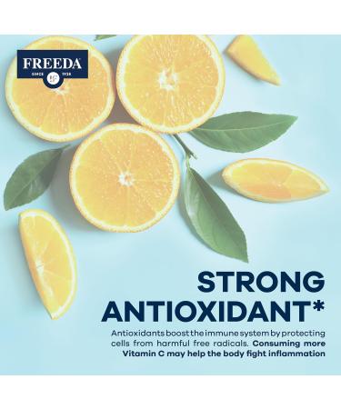 FREEDA Buffered Vitamin C Powder Gentle On Stomach Vitamin C Non-Acidic Vegan Kosher Sugar-Free for Immune Support and Seasonal Wellness 5 oz 5 Ounce (Pack of 1) - Buy Online on GoSupps.com
