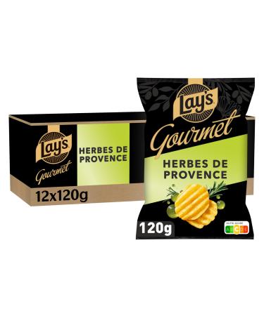 LAY'S Gourmet Chips Saveur Herbes de Provence 120g - Lot de 12x120g