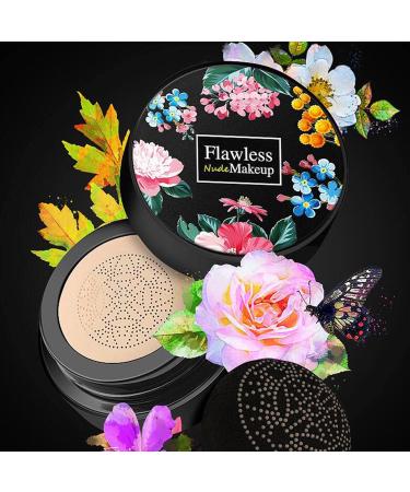 Mushroom Head Air Cushion CC Cream - Moisturizing Foundation & Concealer | Brightening Makeup for Women (C-Hell White) - Buy Online on GoSupps.com