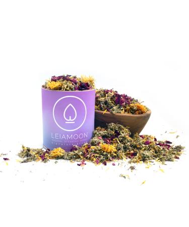 Yoni Steam Herbs Signature Blend Yoni Herbs for Cleansing and Toning Use in V Steam Seat or Sitz Bath Up to 11 Steams 1.5 oz - Leiamoon Signature Blend Big 3.1w x 3.5h (Pack of 1)
