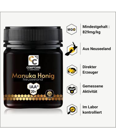 Comptoirs et Compagnies Manuka Honey IAA20+ 250 g - Buy Online on GoSupps.com