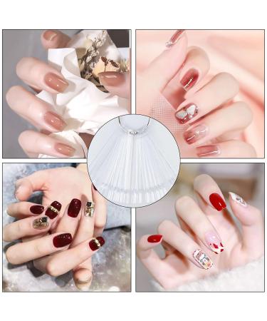 200 Pieces Nail Stick Display - Suprrow Nail Art Tips Polish Rings & Number Stickers for DIY Nail Studios | Transparent Design - Buy Online on GoSupps.com