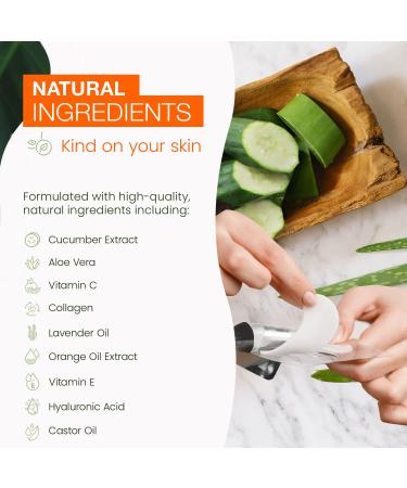 Cucumber & Aloe Under Eye Patches - Diminish Dark Circles & Puffiness - Anti-Aging, Cooling & Soothing Pads - Cruelty-Free Korean Skincare - 5 Pairs - Buy Online on GoSupps.com