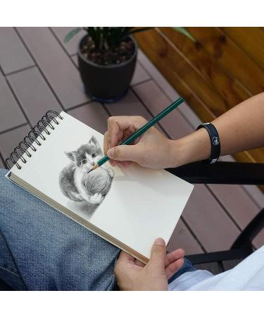 5.5 x 8.5 Sketchbook Set - Top Spiral Bound 100-Sheets (2 Packs, 68lb/100gsm), Acid-Free Art Paper for Drawing, Painting, Writing - Ideal for Beginners and Artists - Buy Online on GoSupps.com