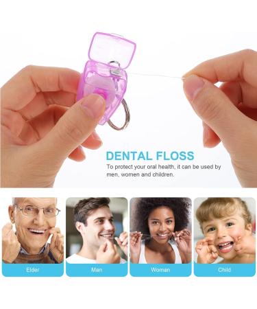 Milist Portable Mint Tooth Flap Set - 4 Mini Dental Floss Containers for Oral Hygiene - Keychain Tooth Rider (Random Color) - Buy Online on GoSupps.com