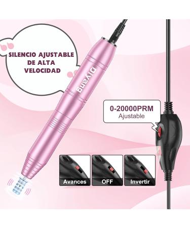 Buy Diyang Portable USB Electric Nail Miller | Professional Manicure Tool | Perfect Christmas Gift for Girls - Buy Online on GoSupps.com