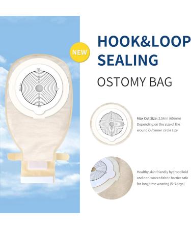 10 Pack Colostomy Bags - Cut-to-Fit Drainable Ostomy Supplies for Ileostomy & Stoma Care | One Piece 15mm-65mm - Buy Online on GoSupps.com