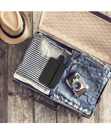 Men's Portable Waterproof Toiletry Bag for Travel and Gym - Black Makeup and Shaving Bag with Handle - Buy Online on GoSupps.com