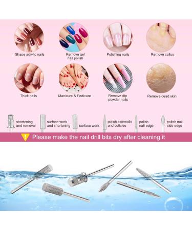 Professional Nail Drill Machine 30000 RPM with Foot Pedal | Manicure Pedicure Kit for Acrylic Nails | Electric Nail File with 6 Drill Bits and 106 Sanding Bands - Buy Online on GoSupps.com