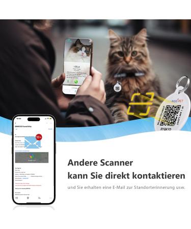 Reflective Cat Collar with Bell & Safety Buckle - Adjustable Waterproof Kitten Collar for Boys & Girls (Blue) - Includes QR Code - Buy Online on GoSupps.com