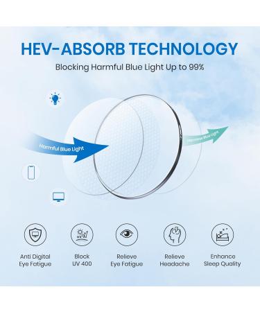 Cyxus Square Blue Light Blocking Glasses | TR90 Frame | Anti Eye Strain UV400 | Stylish Protection for Men & Women - Buy Online on GoSupps.com