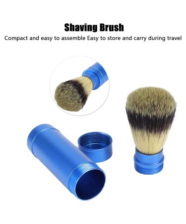Premium Shaving Brush | Portable Barber Brush for Men | Travel Grooming Tool | Beard & Facial Cleansing Tool - Buy Online on GoSupps.com