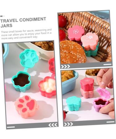 PRETYZOOM 8pcs Small Picnic Sauce Food To-go Cups Go Lids Container Car Dipping Cartoon Mini Lid Cup - Buy Online on GoSupps.com