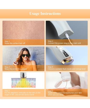 Jitesy IPL Hair Removal Device with Sapphire Ice Cooling System - 999,999 Flashes - Permanent Hair Removal for Face, Body, Men, Women - 6 Energy Levels - Buy Online on GoSupps.com