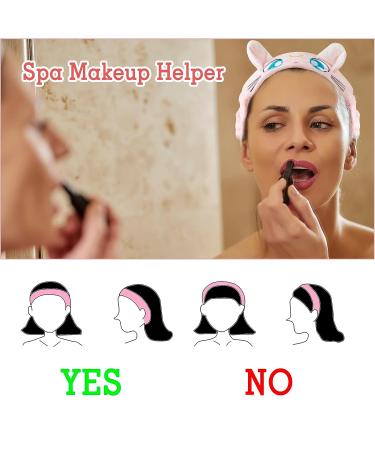 DAANAH Sailor Moon Cat Face Wash Headband Set - 4PCS | Cute & Comfortable Spa Headbands for Women - Buy Online on GoSupps.com
