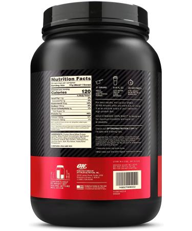 Optimum Nutrition Gold Standard 100% Whey Protein Powder - Vanilla Ice Cream 2lb - Buy Online on GoSupps.com