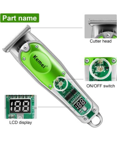KEMEI Hair Clippers for Men Electric Cordless Clippers for Hair Cutting Professional Barber Clippers USB Rechargeable Wireless Haircut Clippers km-322 - Buy Online on GoSupps.com