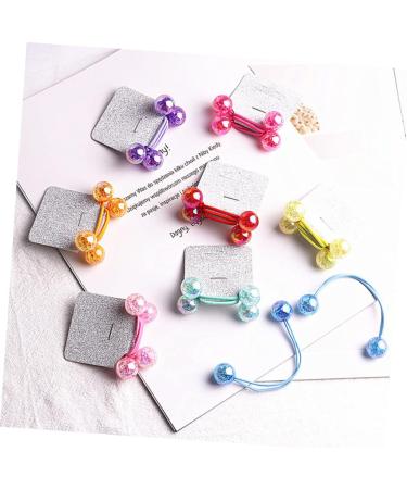 VINTORKY 3 Pairs of Crispy Hair Bow Blue Hair Bobbles Children's Hair Bobbles with Balls Bubble Ponytail Elastic Band Hair Rope Children's Bun Hair Accessories for Girls Toddlers Axel Large - Buy Online on GoSupps.com