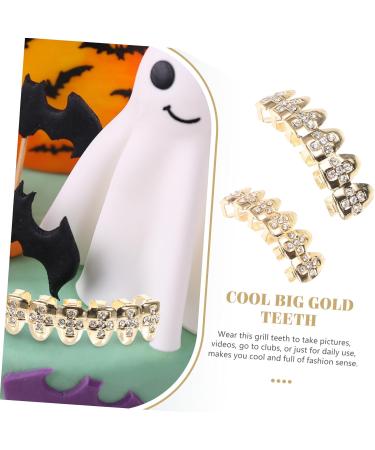 SHERCHPRY 1 Set Teeth Jewelry Hip-hop Supplies Teeth Grills Shiny Mouth Grill Cosplay Grill Teeth Metal Teeth Grill Tooth Gems Grills for Your Teeth for Kids Hip-pop Supply Cool Copper 4.5x1cm copper copper - Buy Online on GoSupps.com