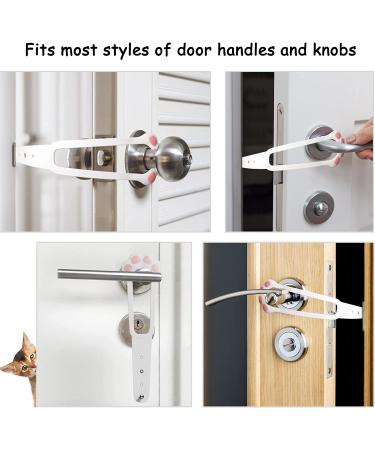 Cat Door Holder Latch - Keep Dogs Out, Cats In! Baby Proof, Easy Install (2 Pack) - Buy Online on GoSupps.com