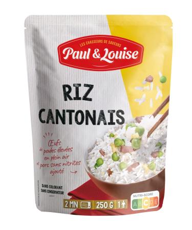 Paul & Louise - Cantonese rice 250g - Ready in 2 minutes - Made in France