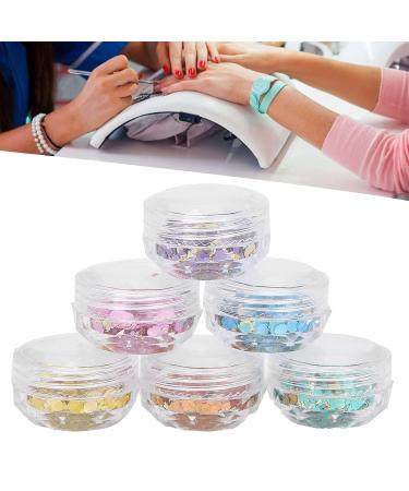 Box Nail Glitters Sequins Set - Round Mixed Flakes for DIY Nail Art & Craft | International Shipping - Buy Online on GoSupps.com