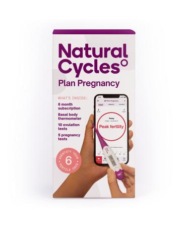 Natural Cycles Plan a Pregnancy Kit- 6 Month Subscription with Basal Thermometer - Ovulation + Pregnancy Tests - (iOS and Android) - BBT - Fertility Tracker - Buy Online on GoSupps.com