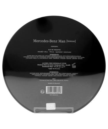 Mercedes-Benz Intense Gift Set Perfumes for Men - Includes 2.7 oz Eau de Toilette Spray and 2.6 oz Deodorant Stick - Woody Scent - Opens with Notes of Pear - Evokes Power and Sensuality - 2 pc 6 Fl Oz (Pack of 1) - Buy Online on GoSupps.com