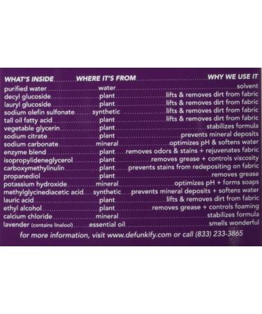 Shop Defunkify Lavender Liquid Laundry Detergent 37.7 FZ - Eco-Friendly Eco-Conscious Cleaning International Shipping Available - Buy Online on GoSupps.com