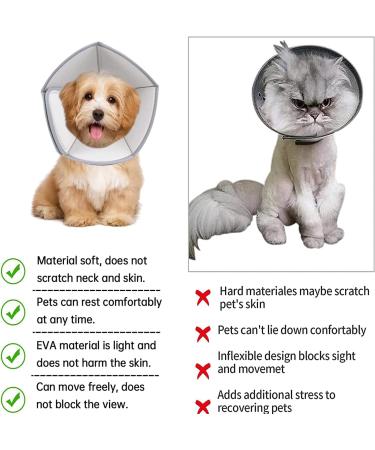 MEISIO Collar Soft Cotton Protective Cat Cone Dog Cone Adjustable Cat Cone Pet Recovery Collar Pet Cone Collar .After Surgery Recovery to Prevent from Biting Scratching (M) 66*33cm - Buy Online on GoSupps.com