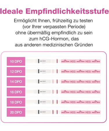 Easy Home 60 Pregnancy Test Strips - Ultra Sensitive Early Detection (10 MIU/ml) - Accurate Results | Reliable Home Testing (60 Pack) - Buy Online on GoSupps.com