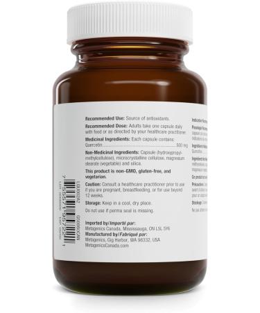 Metagenics Quercetin 500mg Capsule Supplement Helps Promote a Healthy Immune Response and Cardiovascular Function - 60 Capsules - Buy Online on GoSupps.com